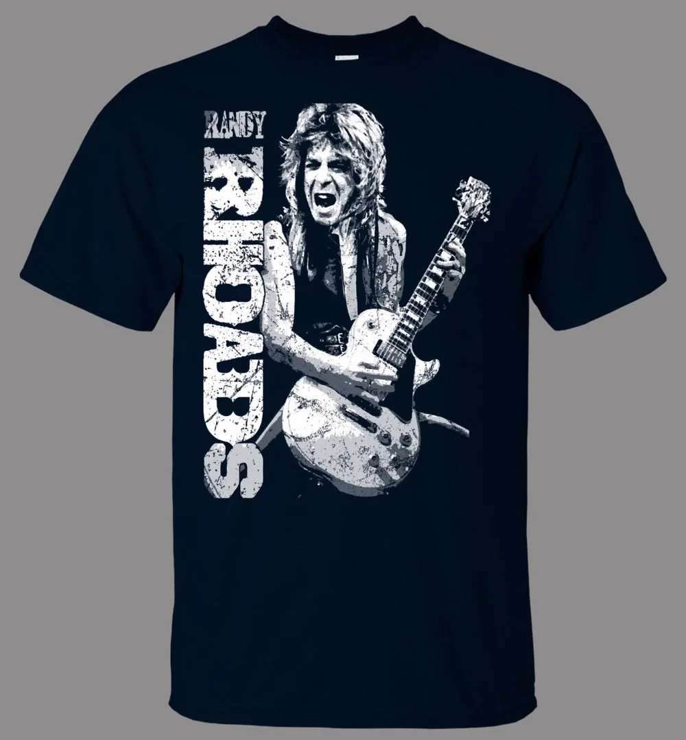 Summer Fashion Teen O-Neck Tops Tee Shirts Randy Rhoads Casual T Shirts Short Sleeves New Fashion T Shirt Men Clothing