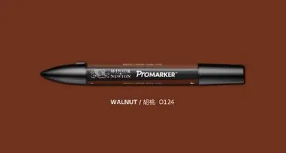 Winsor& Newton ProMarker двойной наконечник графический маркер ручка красные цвета кисти ручки - Цвет: walnut