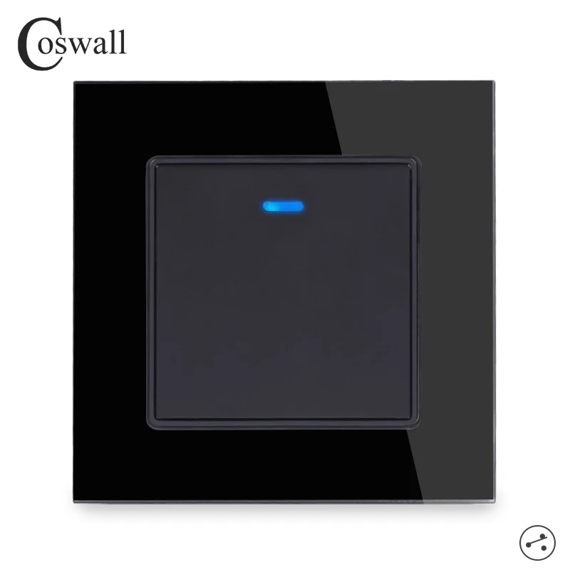 Переключатель света Coswall настенный переключатель из хрустального стекла 1