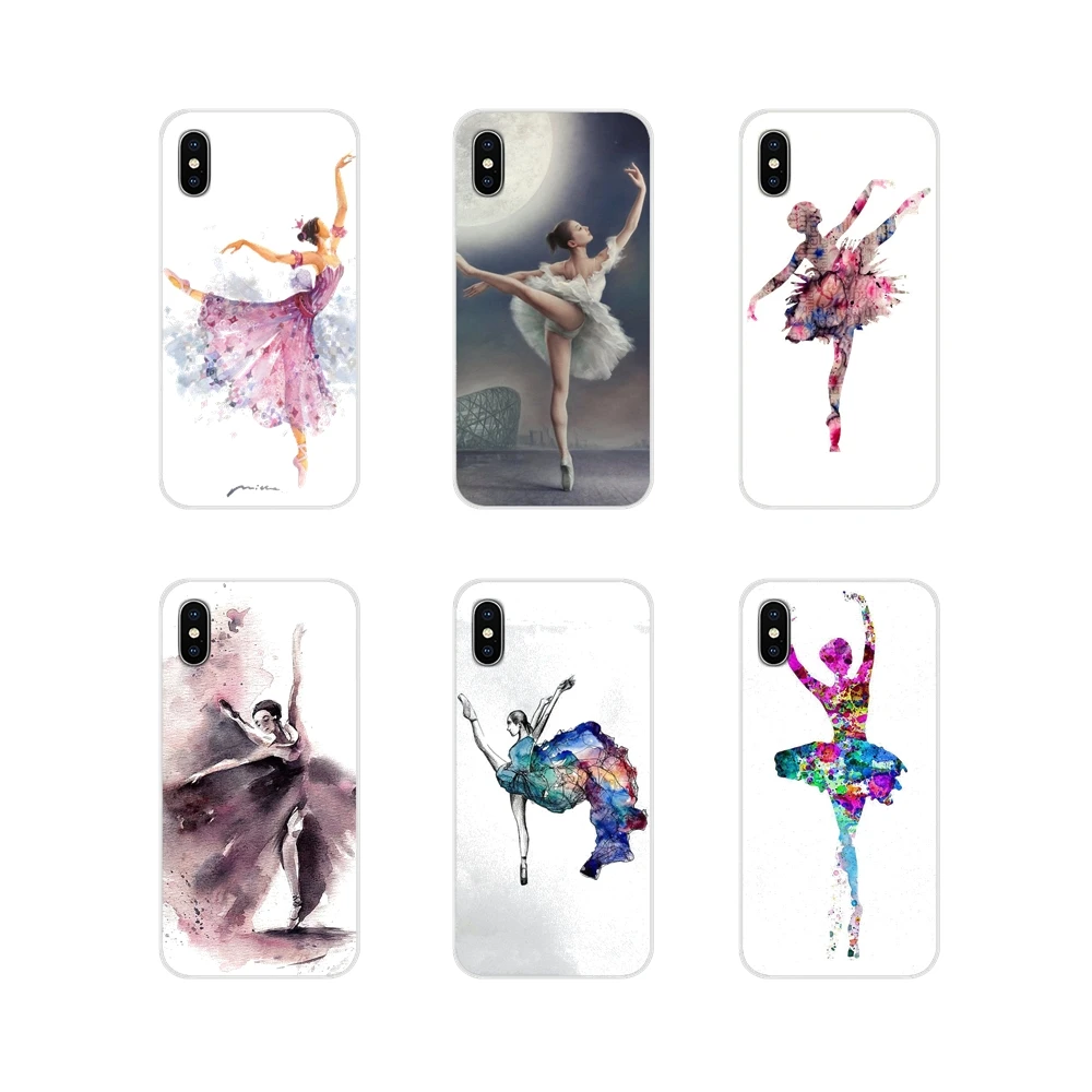 

For Sony Xperia Z Z1 Z2 Z3 Z5 compact M2 M4 M5 C4 E3 T3 XA Huawei Mate 7 8 Y3II Silicone Phone Case Cover Ballerina Girl Dancing