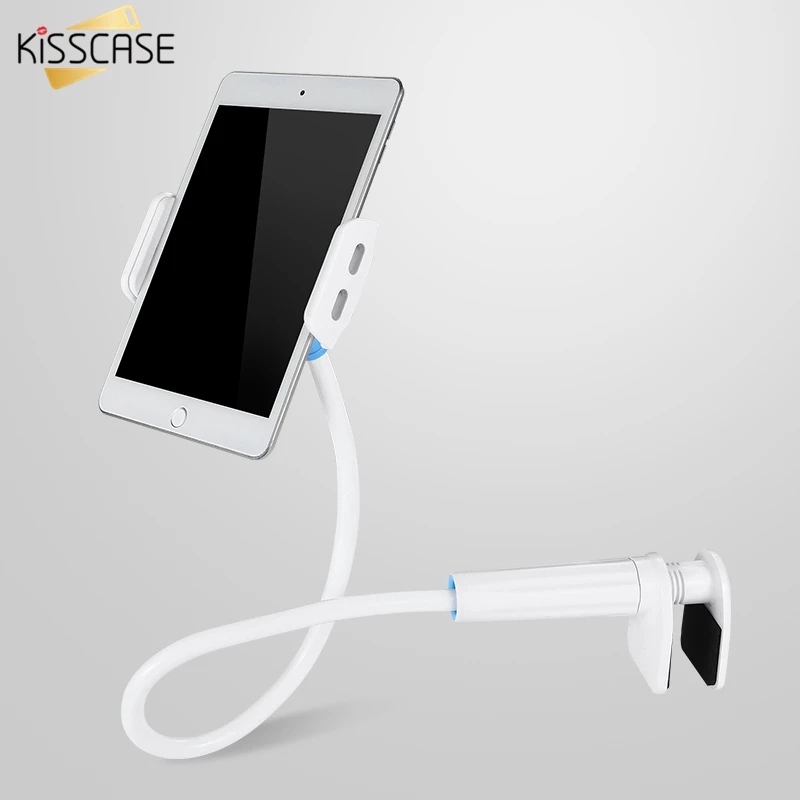 KISSCASE вращающийся длинный держатель ручного телефона для iPhone iPad планшет Гибкий Кронштейн держатель стойки для samsung настольные подставки
