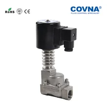 Электромагнитный клапан из нержавеющей стали с высокой температурой DC24v N/C NPT резьба