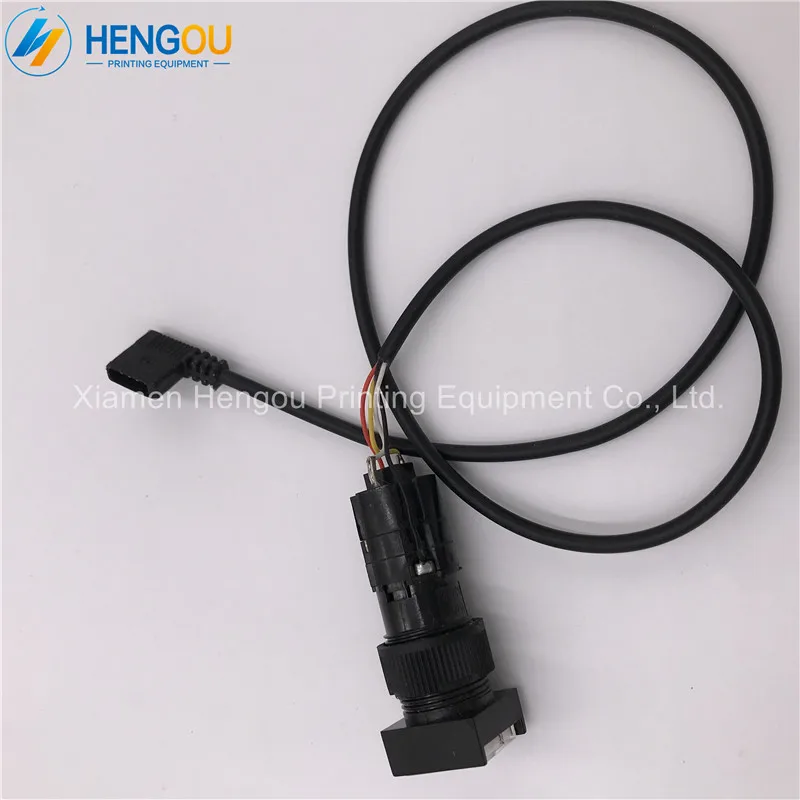 

10 Pieces New SM102 MO Machine CPC Push Button with Wire 71.186.4421 Hengoucn Printing Machine Parts