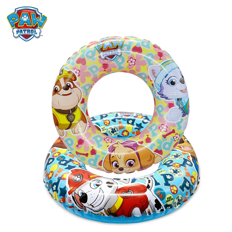 Paw Patrol Swimming Ring Lifebuoy Swim Game Water children Game Summer Must Safety Everest Yellow and Blue Action Figure Gift