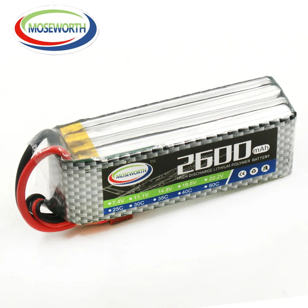 4S батарея 14,8 V 2600mAh 30C Lipo для радиоуправляемого квадрокоптера, вертолета, дрона, лодки, самолета, автомобиля, танка, игрушки с дистанционным управлением, литиевая батарея