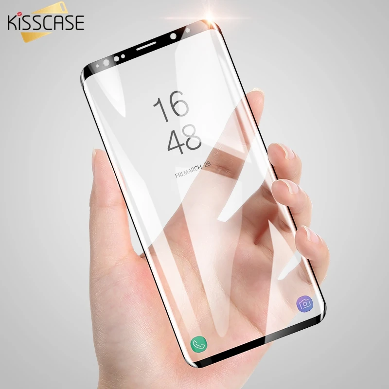 

KISSCASE 5D HD Screen Protector For Samsung Galaxy S9 S9 Plus S8 Plus Full Coverage Film Soft Screen Protector For Samsung S8 S9