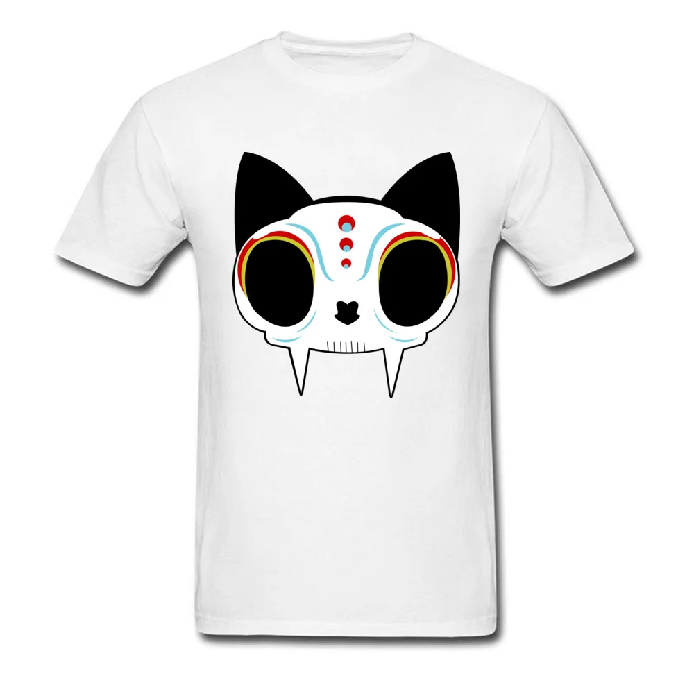 Sugar Cat Funny Short Sleeve Slim Fit Tshirts 100% Cotton O-Neck Men Tees Personalized Tee Shirt ostern Day Wholesale Sugar Cat white