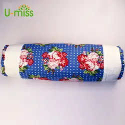 U-мисс хлопок гречиха Удобная и здоровая подушка для шеи мягкая Цветочная печать 33 цвета декоративная подушка