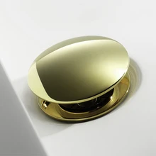 HIDEEP Титан покрытием золотом латуни воды в бассейне Управление запуска устройства Pop-up Drain