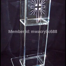 Lectern Pulpit Pedestal Church Clear Acrylic Beautiful Popularity Cheap