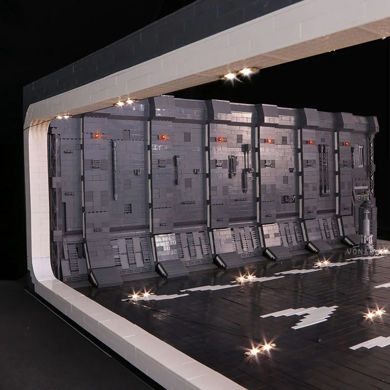 7780 шт Diy строительные блоки Звездные войны UCS супер космический корабль док-327 вешалка MOC модель совместима с 75192 игрушки для детей