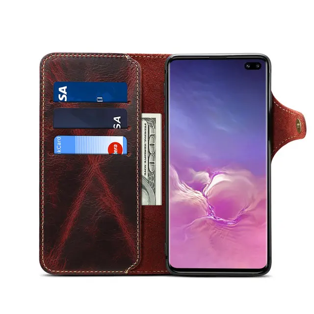 Натуральная кожа для Coque samsung Note 10 Plus Чехол Флип Etui samsung S10 чехол Роскошный для samsung Galaxy S10 чехол S 10+ Note10+ 5G