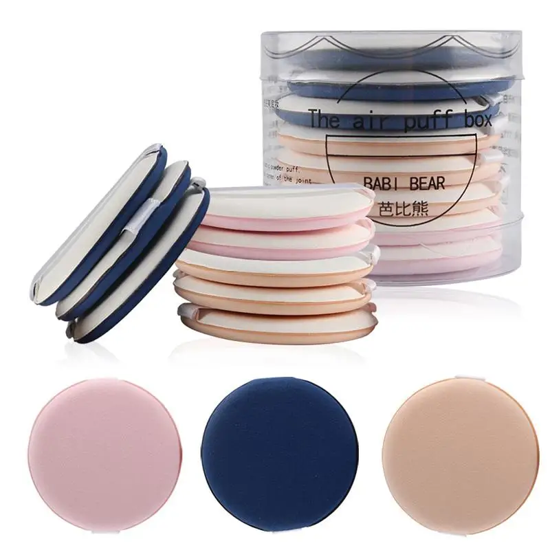 

8Pcs/Set Round Shaped Makeup Air Cushion Sponge Puff Dry Wet Dual Use Concealer Liquid Foundation BB/CC Cream Make up puffs