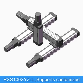 

RXS100XYZ-X XYZ Table Motorized Ball Screw CNC Linear Slide Module Guide Motion Rail Actuator Robotic Arm Kit Z Axis 200 mm