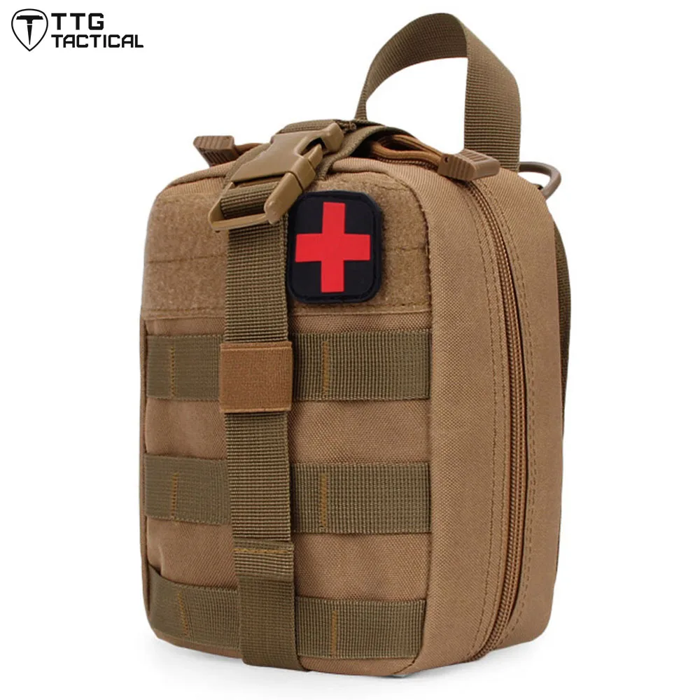 

TTGTACTICAL Medical Pouch MOLLE Rip-Away EMT Medical Bag First Aid IFAK Blowout Pouch with First Aid Patch