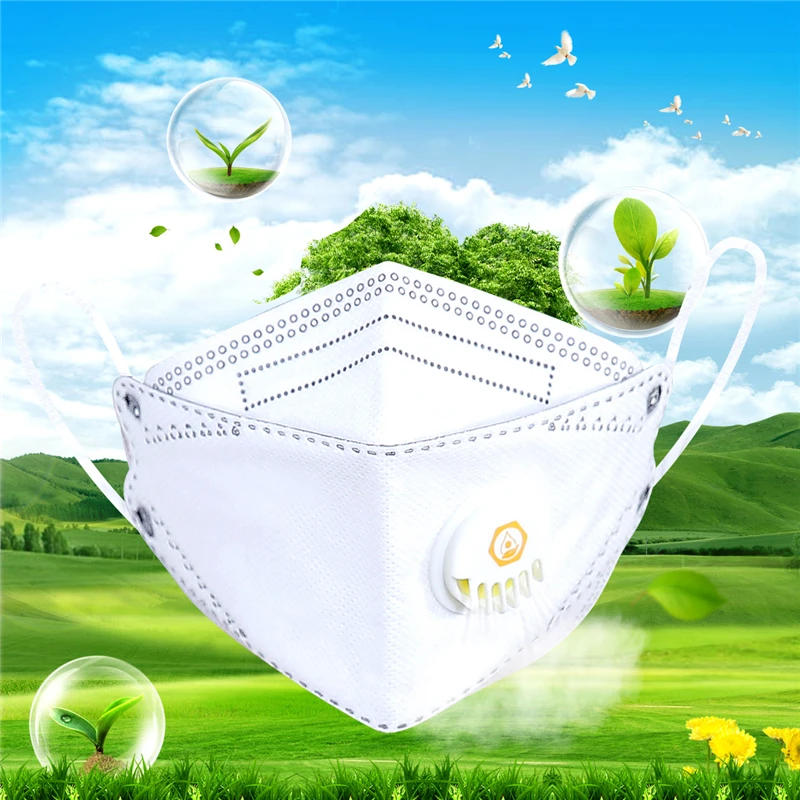 

5 Pcs Personal Anti-dust Respirator PM2.5 Face Mask Filter Medical Bacteria Proof Mask Non-woven Unisex Disposable Mouth Cover 0