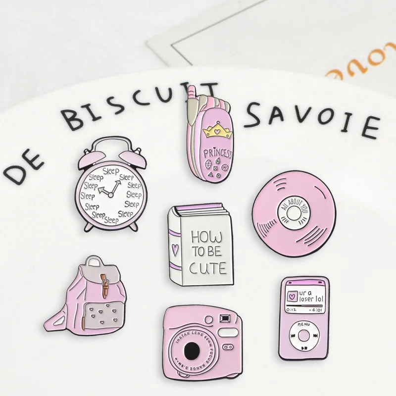 Tcplyn Creative Mobile Phone Message Badge Bag Denim Jacket Brooch Clothes Lapel Decoration