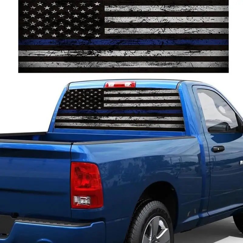 Американский флаг заднего окна Графический стикер наклейка на ветровое стекло для SUV Pickup