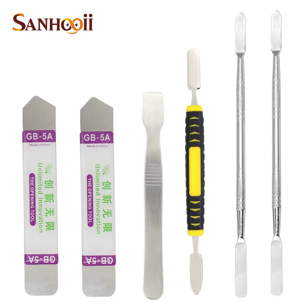 

6Pcs Hand Tools Metal Tools Kits Mobile Phone Repairing Pry Spudger Screen Opening Tools