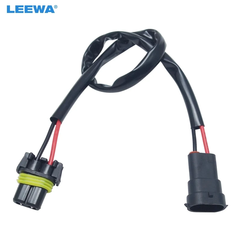 LEEWA 10 шт. 12 В Авто H11 в 9005/9006 разъем кабель питания HID конверсионный комплект