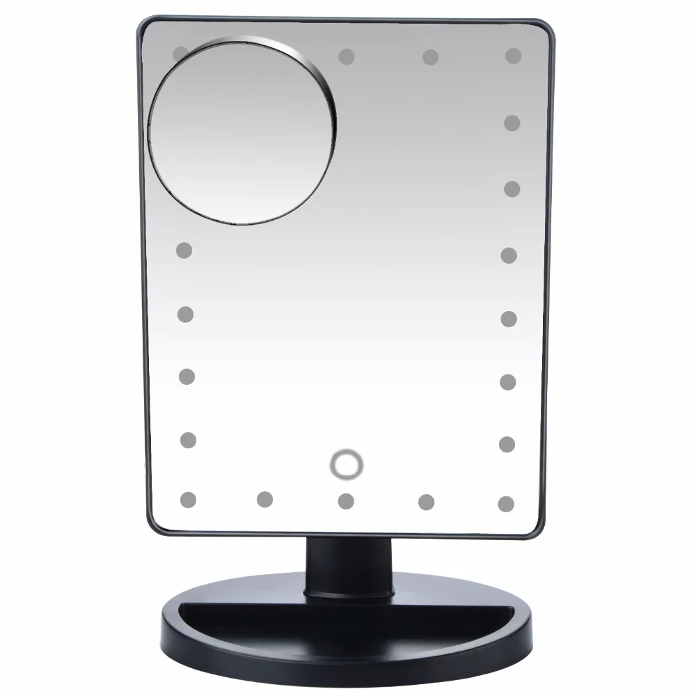 

180 Degree Rotation Makeup Mirror With Led Light 10X Magnifying Mirror With Suction Cups Vanity Mirror Light Makeup Accessories
