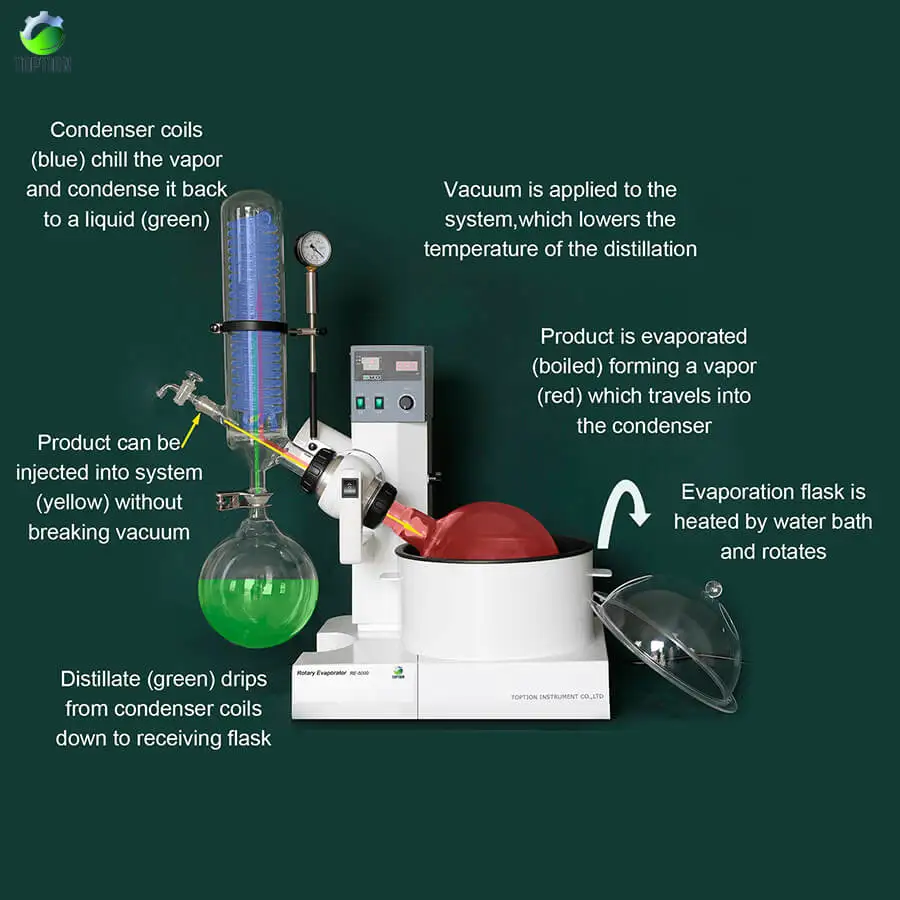5L Rotary Evaporator/ Rotovap Science Lab Rotary Evaporator Lab Glass