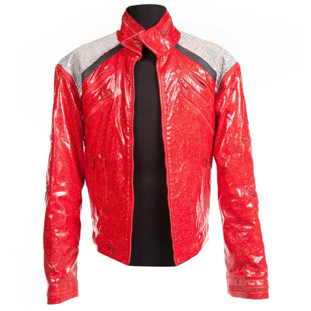 MJ Beat It" Michael Jackson Beat It Real Leather Jacket With Real Metal Mesh - Foto 5