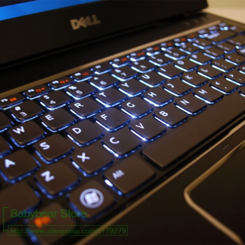 Силиконовый чехол для клавиатуры Dell Inspirion 13 700 7000 14 15 дюймов версия США прозрачная