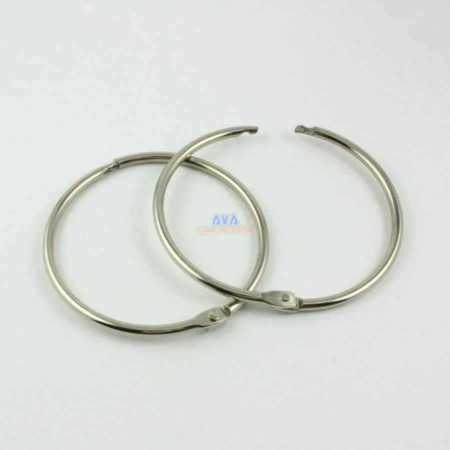 10 Pieces 65mm Metal Curtain Rings Curtain Open Rings Sliding Hook