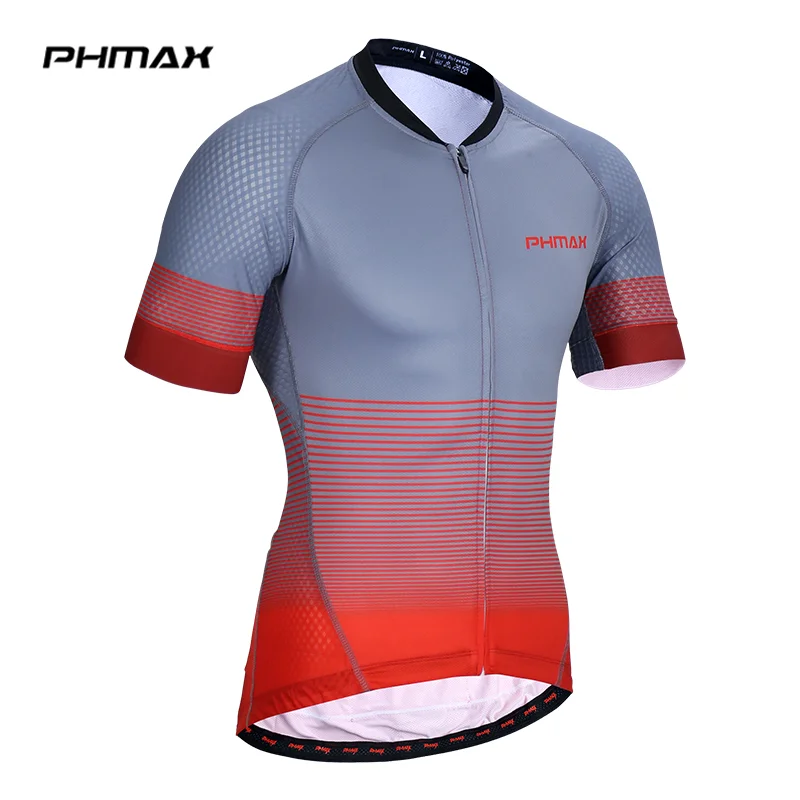 

PHMAX 2020 Quick-Dry Cycling Jersey Men MTB Bicycle Cycling Clothing Breathable Bike Clothing 100% Polyester Cycling Clothing