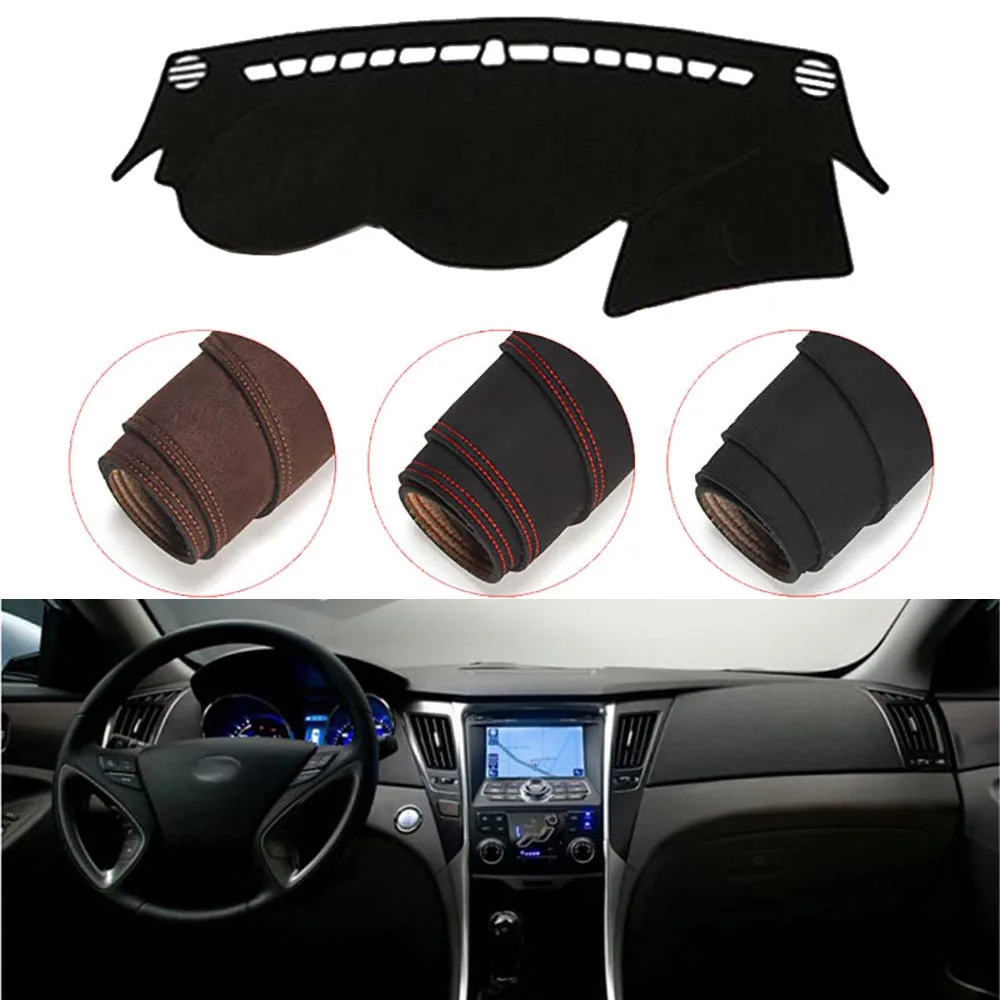 

Console Dashboard Suede Mat Protector Sunshield Cover Fit For Hyundai Sonata 2011-2014