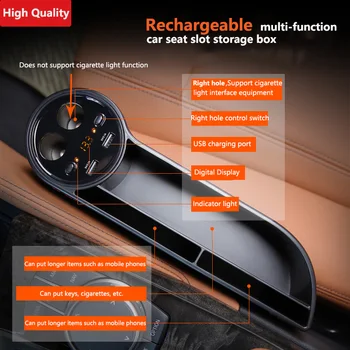 

Car Seat Storage Box Bag Organizer Crevice Stowing Car Charger for Land Rover discovery 2 3 4 freelander 1 2 defender