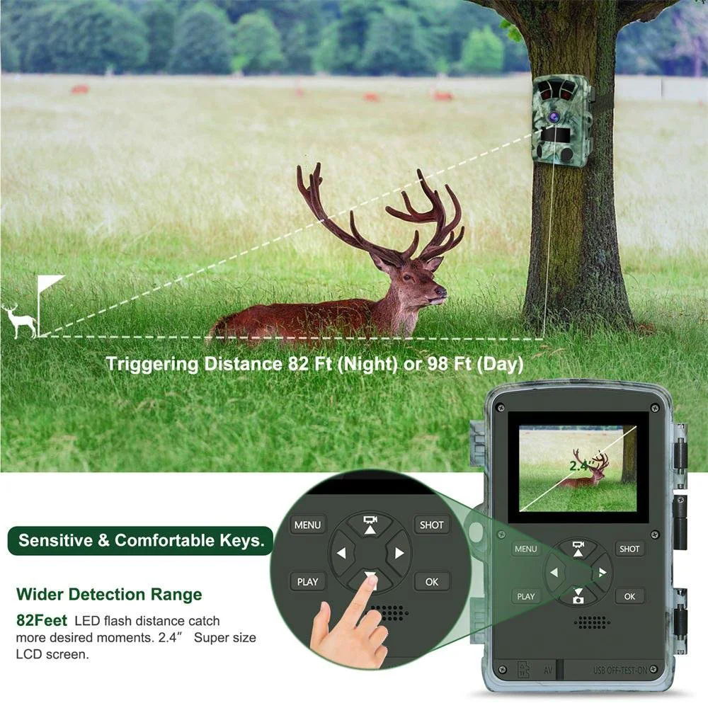 Wild camera chasse 1080P 16MP большая инфракрасная камера ночного видения с функцией Обнаружения Движения охотничья игровая камера фото-ловушка для охоты на диких кошек