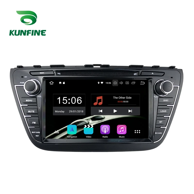 Best Android 9.0 Core PX6 A72 Ram 4G Rom 64G Car DVD GPS Multimedia Player Car Stereo For SUZUKI S-CROSS 2013 2014 2015 Radio 4
