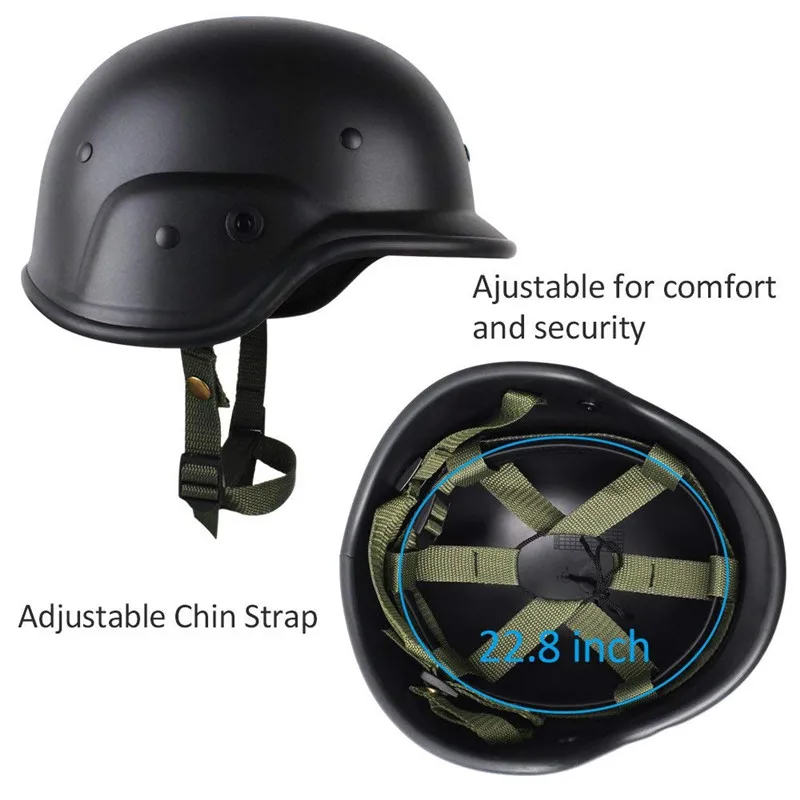 Airsoft M88 PASGT Kelver Helmet with Clear Visor Tactical Combat Hunting Outdoor Cycling Protection Helmet Casco Ciclismo