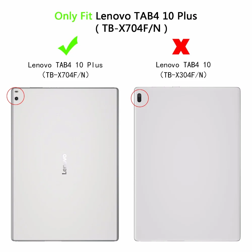 Чехол для планшета lenovo Tab 4 10 Plus TB-X704F/X704N/X704L для lenovo Tab 4 10 Plus, умный кожаный флип-чехол с подставкой+ стилус