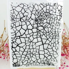 Scs45 균열 scrapbooking에 대 한 실리콘 클리어 스탬프 diy 앨범 카드 장식 엠보싱 폴더 공예 고무 스탬프 도구 금형 새로운(China)