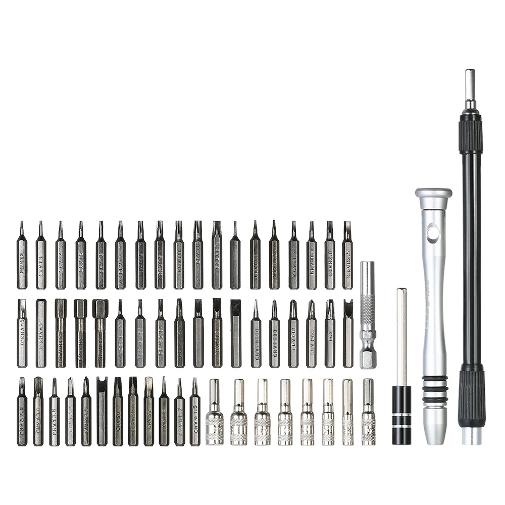 Multi-functional DIY 60 in 1 Magnetic Screwdriver Set CR-V Bits Screw driver Repair Tool Kit Electronic Maintenance Multi-functional DIY 60 in 1 Magnetic Screwdriver Set CR-V Bits Screw driver Repair Tool Kit Electronic Maintenance