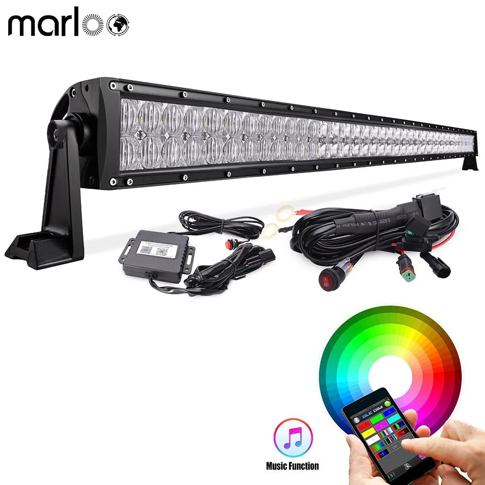 52 inch 5d rgb led light bar