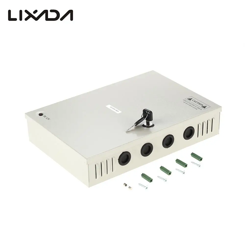 

18CH AC110/220V To DC12V 15A 180W LED Driver Power Supply Box Adapter Transformer for CCTV Security LED Strip String Light