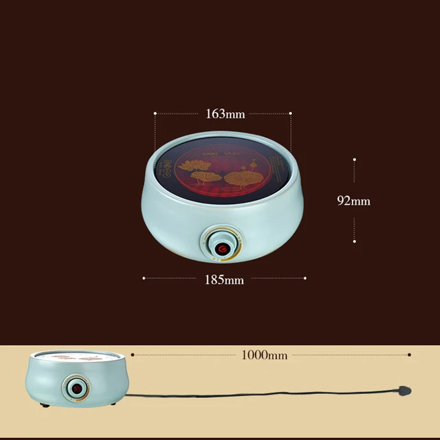 220V Electronic Teapot Heater Tea Stove Set Warmer Electric Ceramic