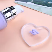 1 шт. в форме сердца Прозрачный смешиватель силиконовая губка пуф для макияжа для основы BB крем макияж эфирные не есть порошок