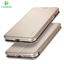 FLOVEME Оригинальный Превосходные PU Кожа Откидная Крышка для iPhone 7 6 6s плюс Case PU Верхняя Ощупывание Касания Гладкой Case для iPhone 6 Plus 7