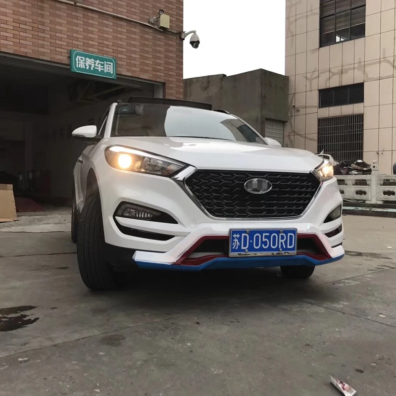 Для hyundai tucson- автомобильный Стайлинг ABS передняя крышка гриля отделка Авто запасные части 1 шт