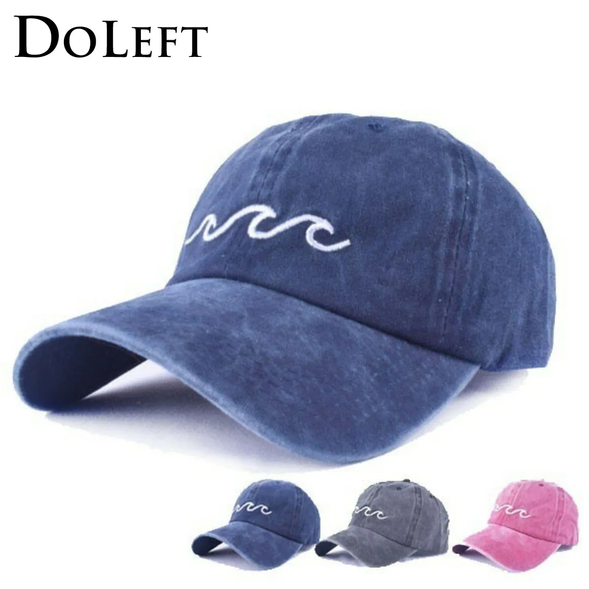 SILFOG Embroidery Wave Baseball Caps Men Women Cotton Adjustable Rap Dad Hat Streetwear Snapback Cap 3 Color Bone Gorras SILFOG Embroidery Wave Baseball Caps Men Women Cotton Adjustable Rap Dad Hat Streetwear Snapback Cap 3 Color Bone Gorras