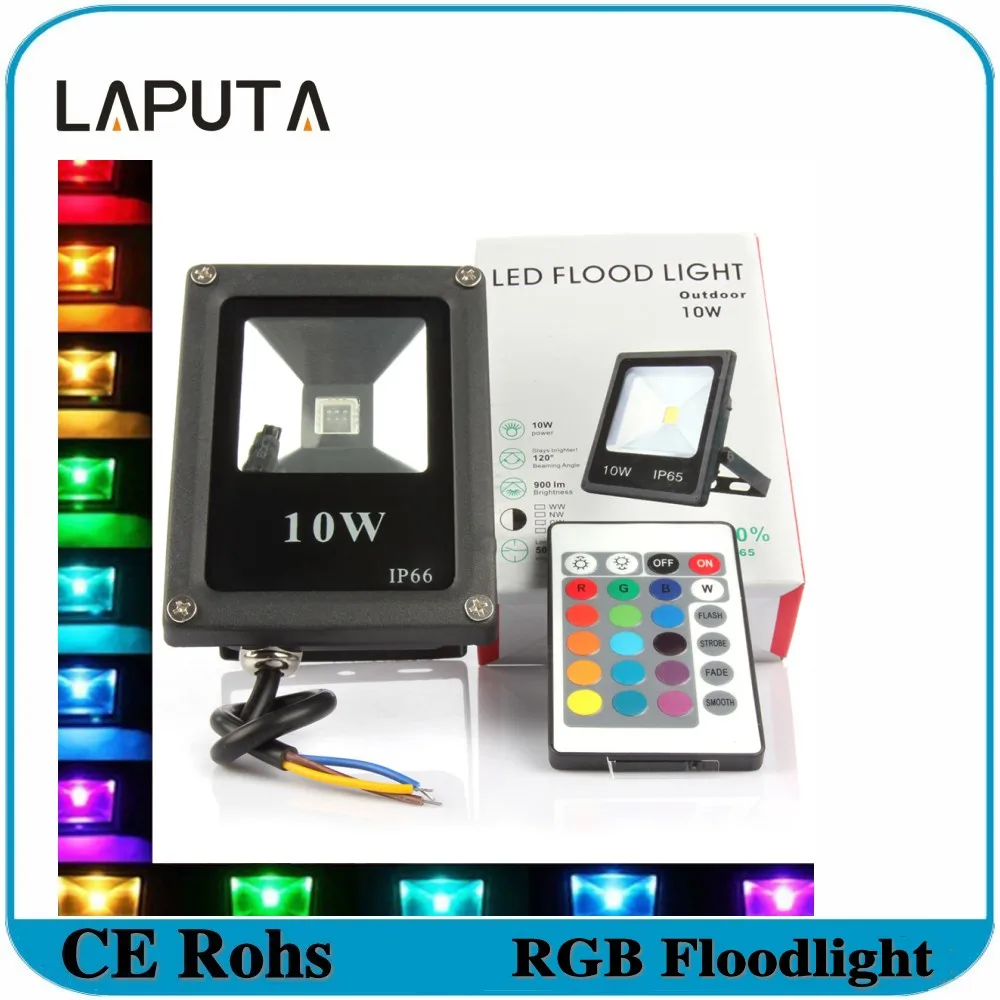 RGB LED Flood Light 10W 20W 30W 50W 100W Spotlight Security Lamp Outdoor Garden
