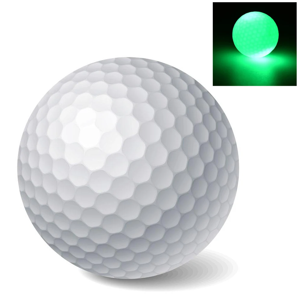 عالية الجودة جديد ضوء المتابعة اللون وامض متوهجة الإلكترونية كرة جولف ل يلة الغولف هدية
