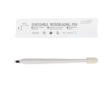 Disposable Eyebrow Microblading Pens Eyebrow Tattoo Manual Pen Microblading Supplies Permanent Makeup Needles Blades