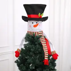 Горячая Новая Рождественская елка топперы мультфильм снеговик шаблон гибкий манипулятор украшение праздника