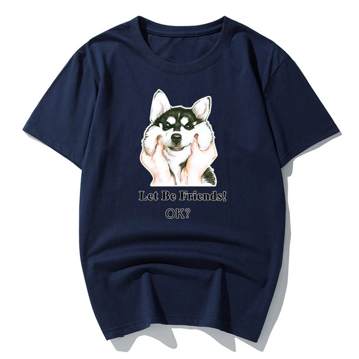 Летние мужские футболки с забавными собаками хаски, Новые креативные футболки с коротким рукавом размера плюс, большие размеры 8XL, 9XL, 10XL, 12XL, хлопковые футболки 54, 56, 58, 60